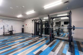 Modern fitness center